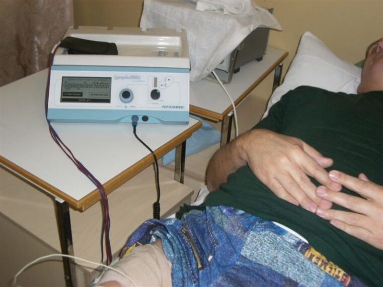 Procedimientos de fisioterapia en el tratamiento de la prostatitis.