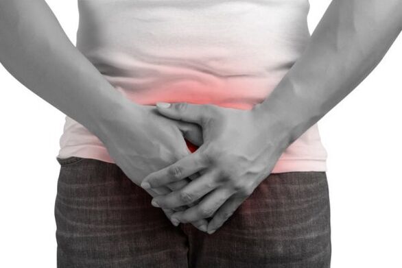 dolor en un hombre con prostatitis