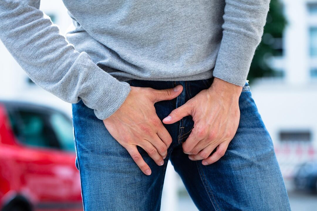 dolor en la ingle en un hombre con prostatitis calculosa